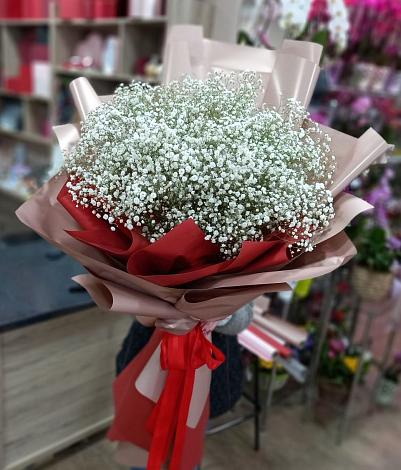 Букет цветов из: Гипсофила в Лесные Поляны