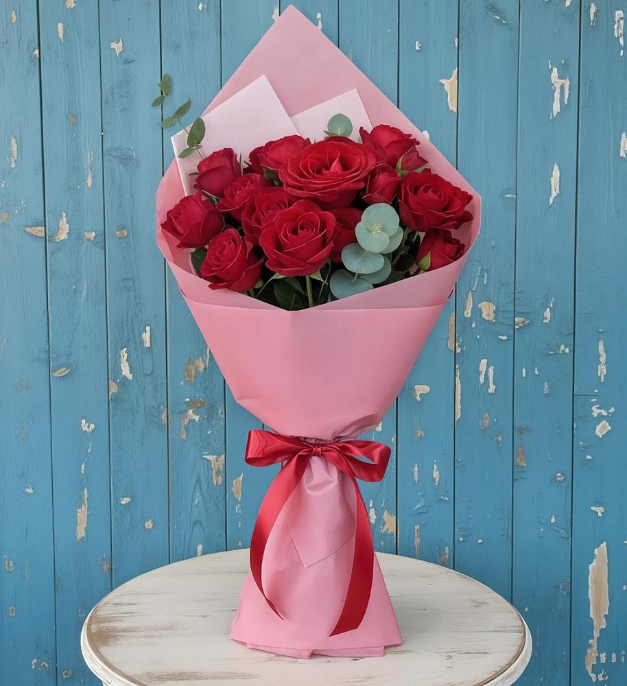 Букет цветов из: Розы в Лесные Поляны