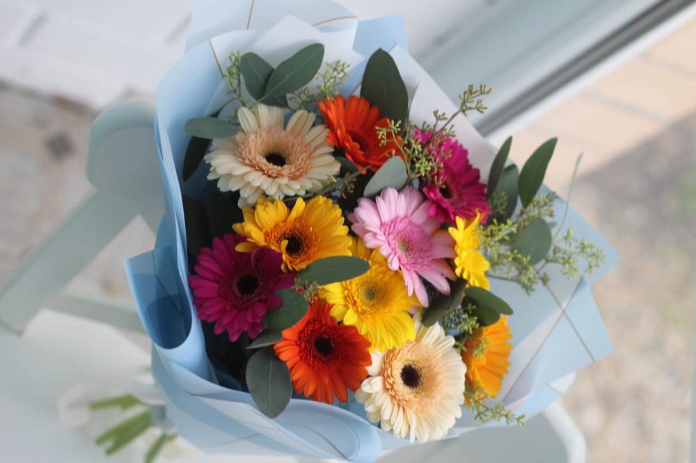 Букет цветов из: Герберы в Лесные Поляны