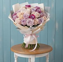 Букет цветов из:  Розы в Лесные Поляны