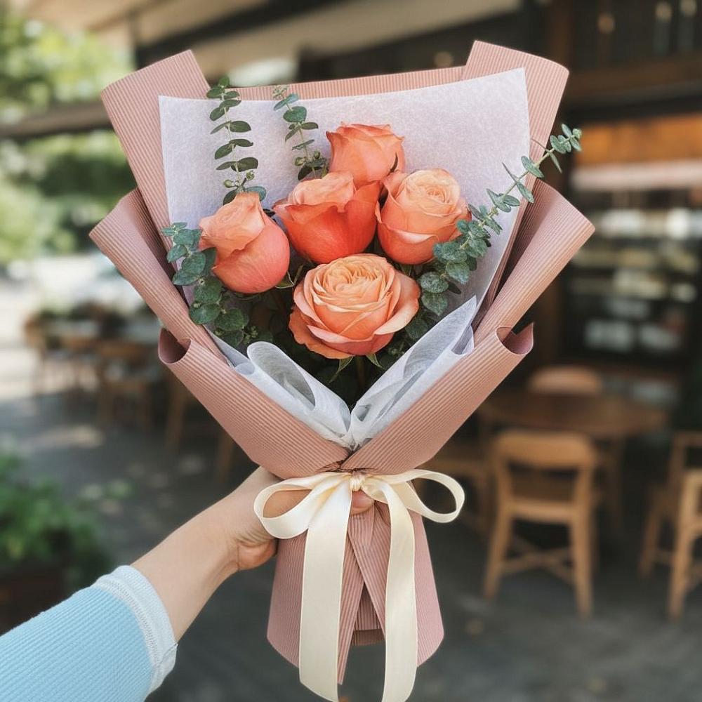 Букет цветов из: Розы в Лесные Поляны