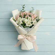 Букет цветов из:  Альстромерии в Лесные Поляны