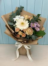 Букет цветов из:  Герберы и Хризантемы в Лесные Поляны