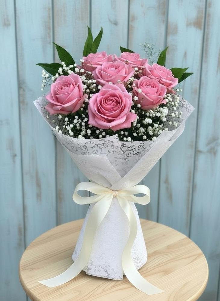 Букет цветов из: Розы в Лесные Поляны