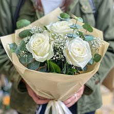 Букет Нежные грёзы в Лесные Поляны Букет цветов из: Розы в Лесные Поляны