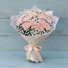 Букет цветов из:  Гвоздики в Лесные Поляны