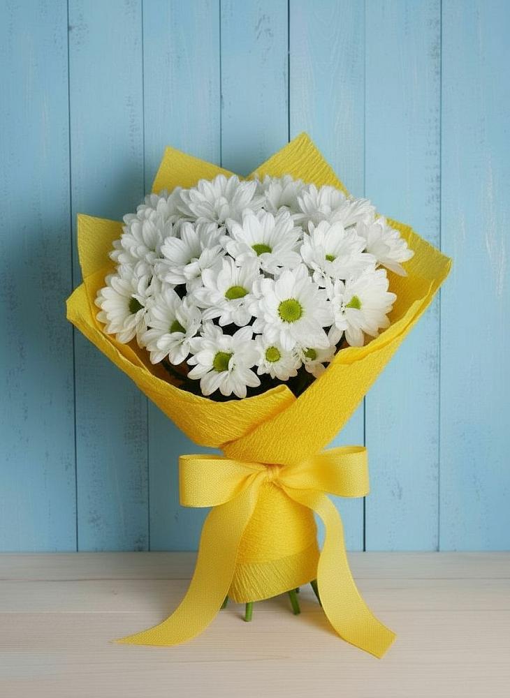 Букет цветов из: Хризантемы в Лесные Поляны