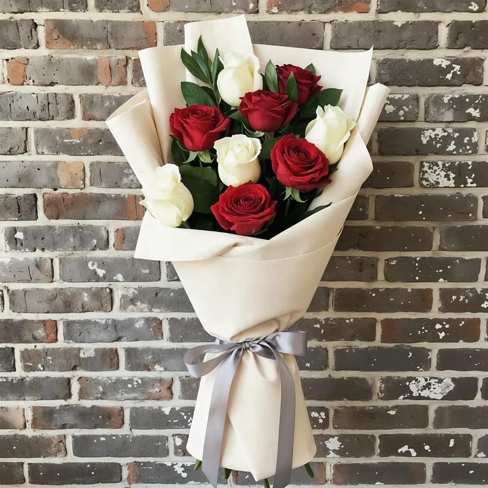 Букет цветов из: Розы в Лесные Поляны