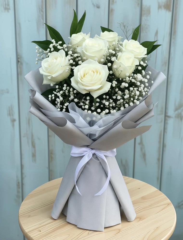 Букет цветов из: Розы в Лесные Поляны