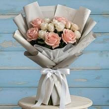 Букет цветов из:  Розы #REPLACE_PRED# Лесные Поляны