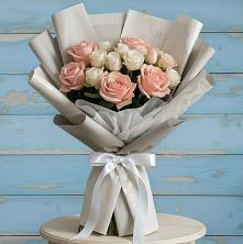 Букет цветов из:  Розы в Лесные Поляны