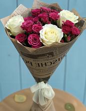 Букет цветов из:  Розы в Лесные Поляны