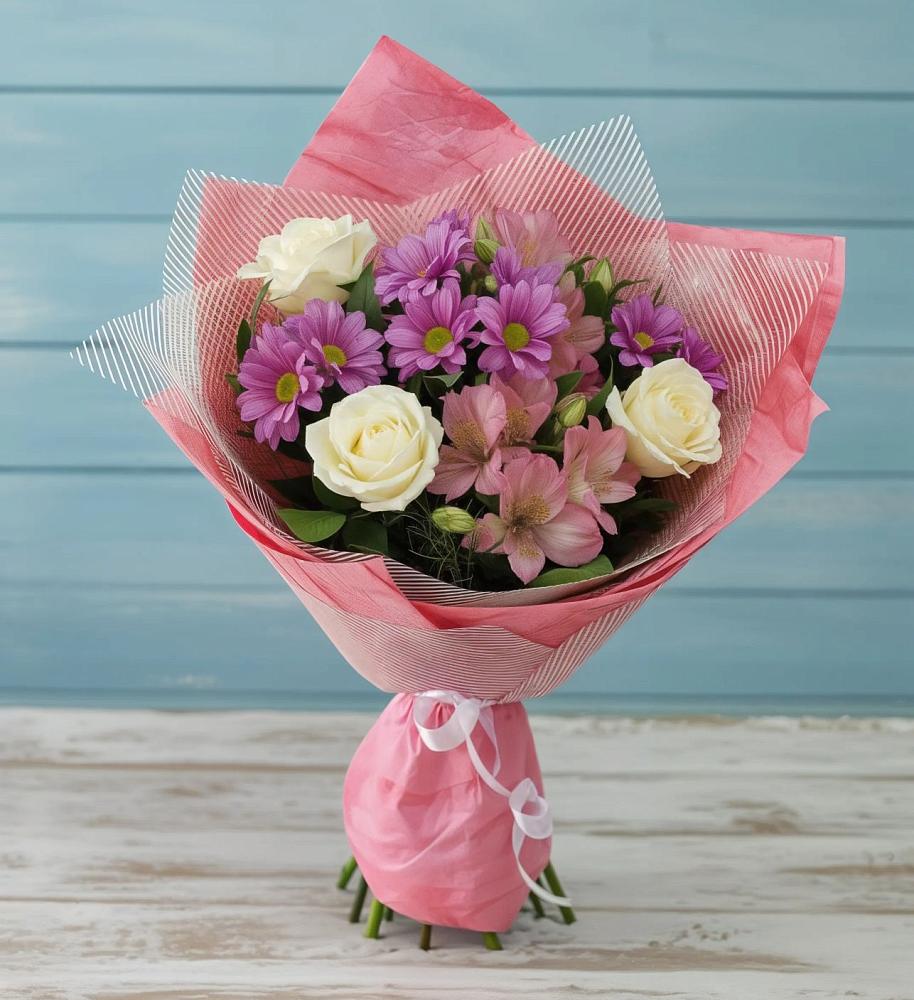 Букет цветов из: Герберы в Лесные Поляны