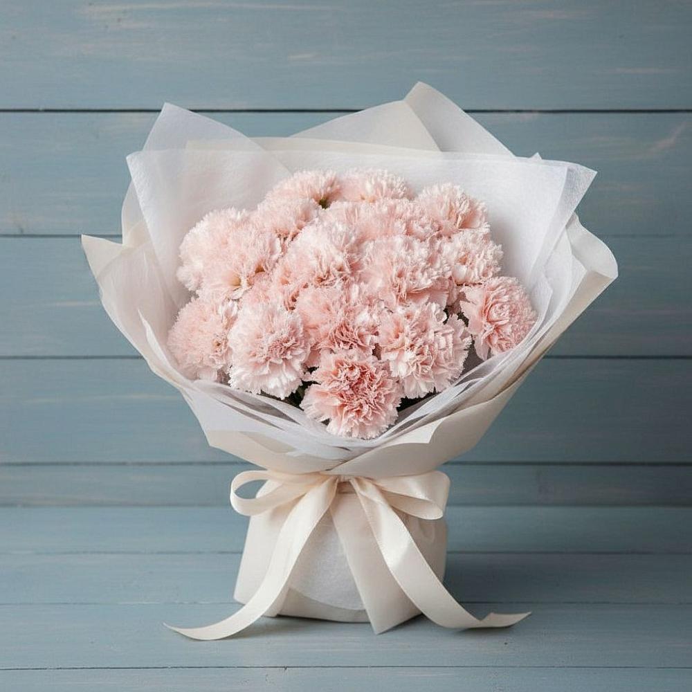 Букет цветов из: Гвоздики в Лесные Поляны