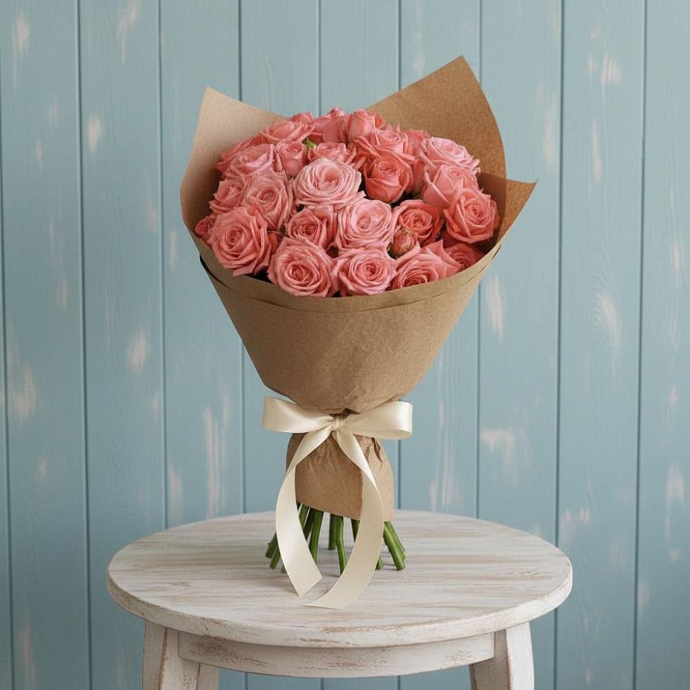 Букет цветов из: Розы в Лесные Поляны