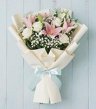 Букет цветов из:  Лилии в Лесные Поляны
