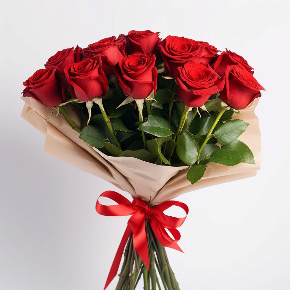 Букет 11 Красных роз Эдлесс Лав в Лесные Поляны