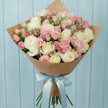 Букет цветов из:  Розы в Лесные Поляны